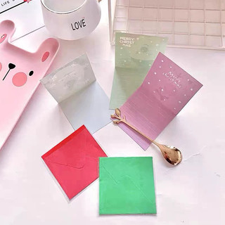 combo  20 thiệp giáng sinh kèm bì giấy