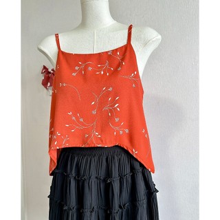 ÁO 2 DÂY NỮ Croptop- áo 2 dây lụa dáng ngắn - hàng thiết kế