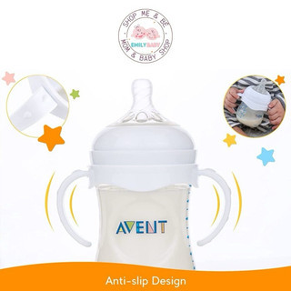 Tay cầm nhựa gắn bình sữa Avent