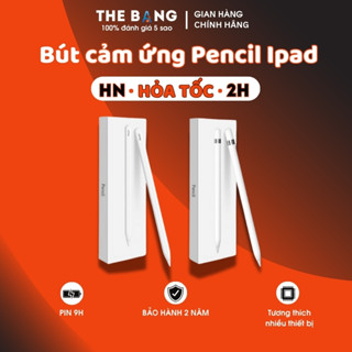 Bút Cảm Ứng Dành Cho IPAD Mini 6 - Pro Thế Hệ 3,4,5 - 11 Thế Hệ 1,2,3 - Ipad Air Thế Hệ 4,5 Chống Vân Tay Hiển Thị % Pin