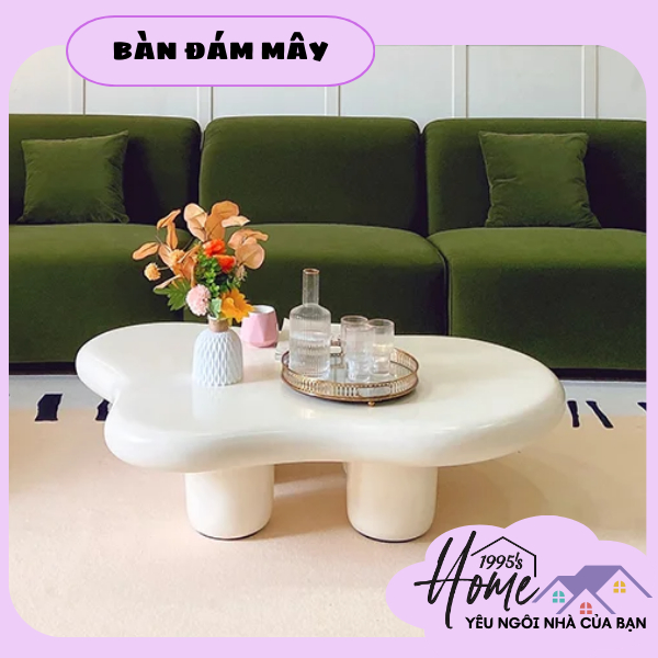 Bàn Sofa Đám Mây - Bàn Trà - Mặt Dày 9cm