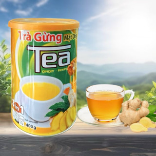  Trà gừng mật ong hoà tan Thanh Bình lon  400g và hộp giấy 320g  date mới 