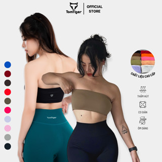 Áo Bra Quây Bandeau Tomtiger Không Dây Chống Tụt Cho Nữ Tập Gym Yoga