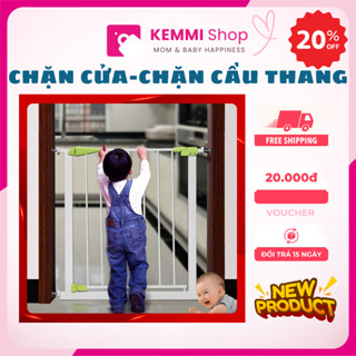 Thanh Chắn Cửa, Chặn Cầu Thang KEMMI An Toàn Cho Bé 2 Chiều, KHÔNG Khoan Đục, Mọi Kích Thước
