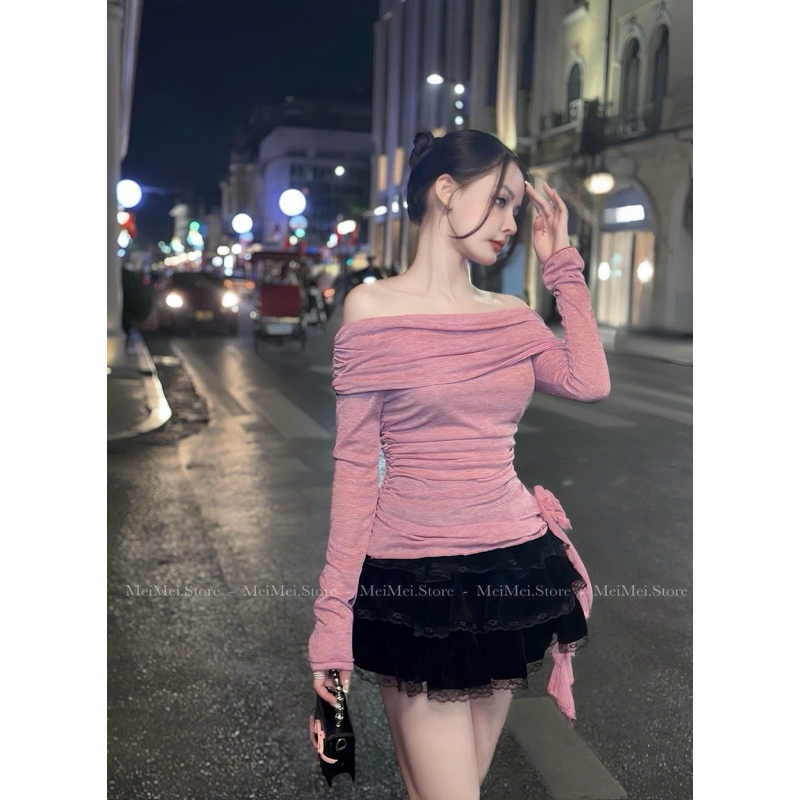 Áo 2 dây lụa cổ tim dây đính ngọc ( kèm ảnh thật)