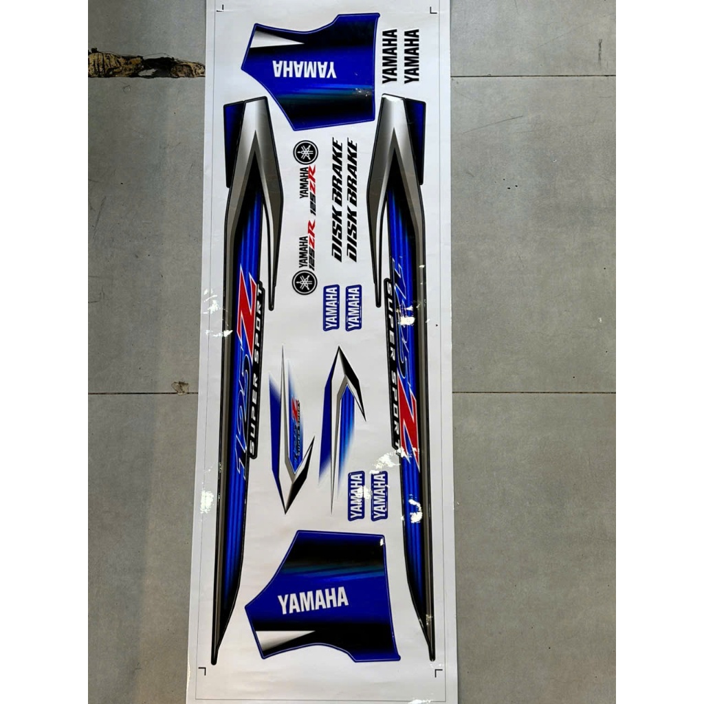 Tem Yaz đời thấp xe màu xanh ( Tem Vi Tính ) Yaz125 / Y125Z