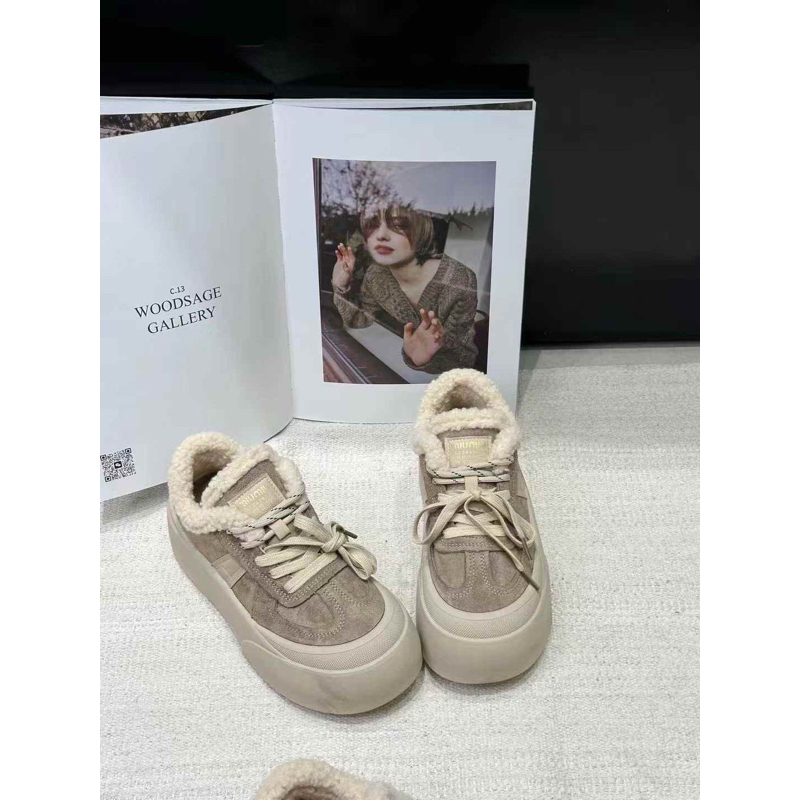 giày thể thao miumiu lót lông