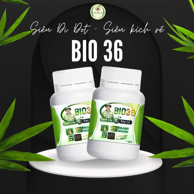 Phân bón tưới gốc BIO36 500g kích rễ, xanh dày lá