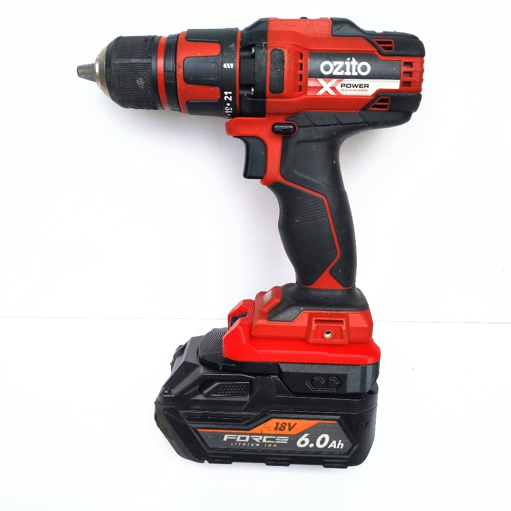 (IN3DSHOP) Đế chuyển pin AEG RIDGID cho máy OZITO X 18v (không bao gồm máy và pin)