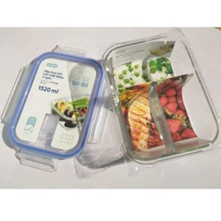  Hộp thuỷ tinh 2 ngăn Đựng Cơm Văn Phòng Chính hãng Inochi 1520ml giá chỉ bằng 1 3 giá thị trường 