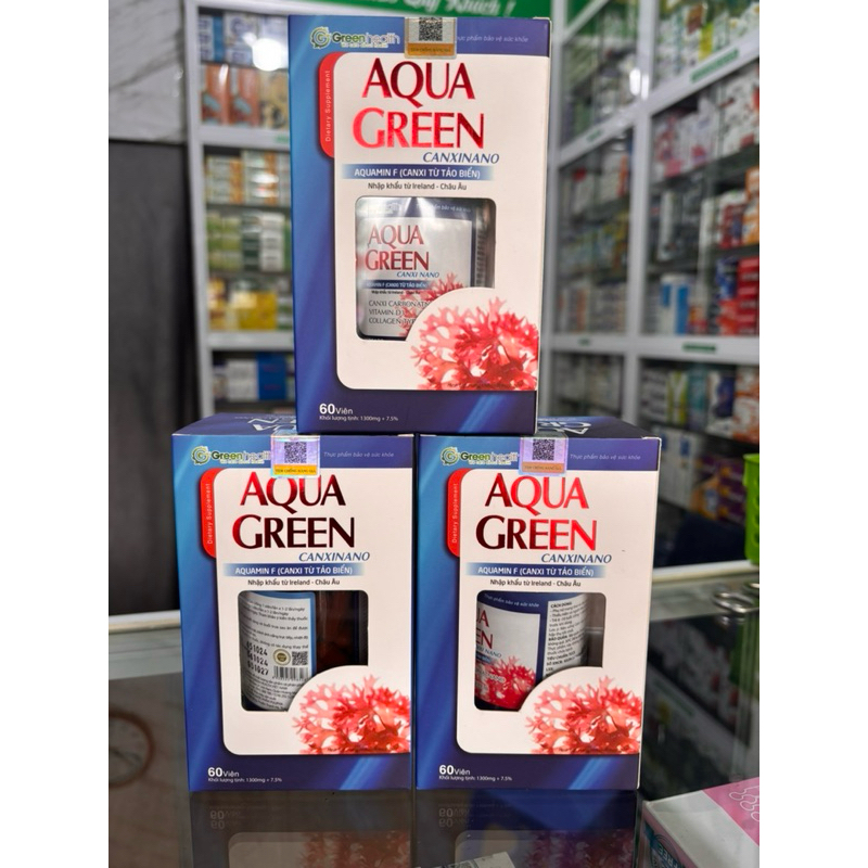 Aqua Green Canxi Nano -Hỗ trợ giảm nguy cơ còi xương ở trẻ và giảm loãng xương thoái hoá xương ở ngư