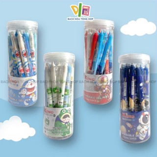 [QUÀ TẶNG LÀ TẨY CHÌ] Lon 20 Cây Bút Gel Tẩy Xóa Được Nhiều Mẫu Dễ Thương (Mực Đậm Và Đều) - Dành Cho Học Sinh