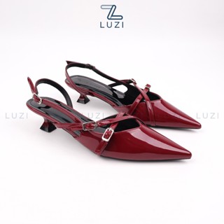 Giày sục cao gót nữ LUZI M191 gót nhọn cao 3cm,giày cao gót mũi nhọn thời trang đủ màu sắc