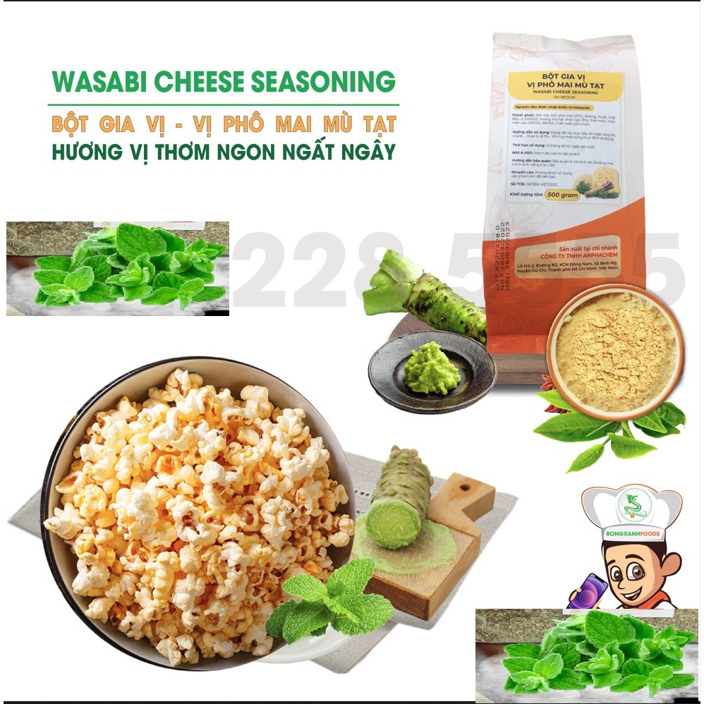 BỘT PHOMAI MÙ TẠT VÀNG WASABI - RỒNG XANH FOODS