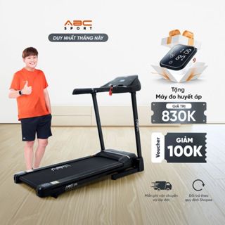 GIAO HÀNG MIỀN NAM| Máy chạy bộ ABCSport F5, động cơ tiết kiệm điện, đệm cao su giảm xóc và đồng hồ theo dõi