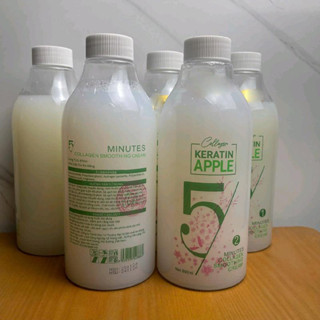 Thuốc Uốn Lạnh APPLE COLLAGEN Uốn Nam Nữ Nhật Bản 800ML x 2 - Thuốc Uốn Tóc Tại Nhà Kem