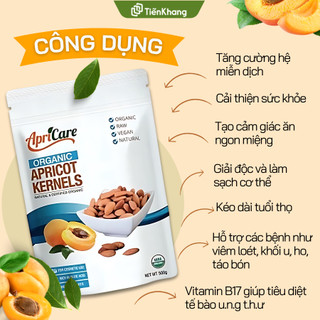 Nhân Hạt Mơ Hữu Cơ - Organic Apricot Kernels - Bịch (100gram)