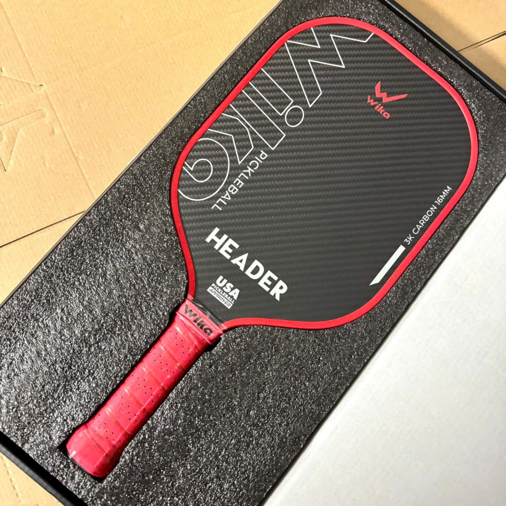 Vợt Pickleball Wika Header T1000 (màu đỏ đen)