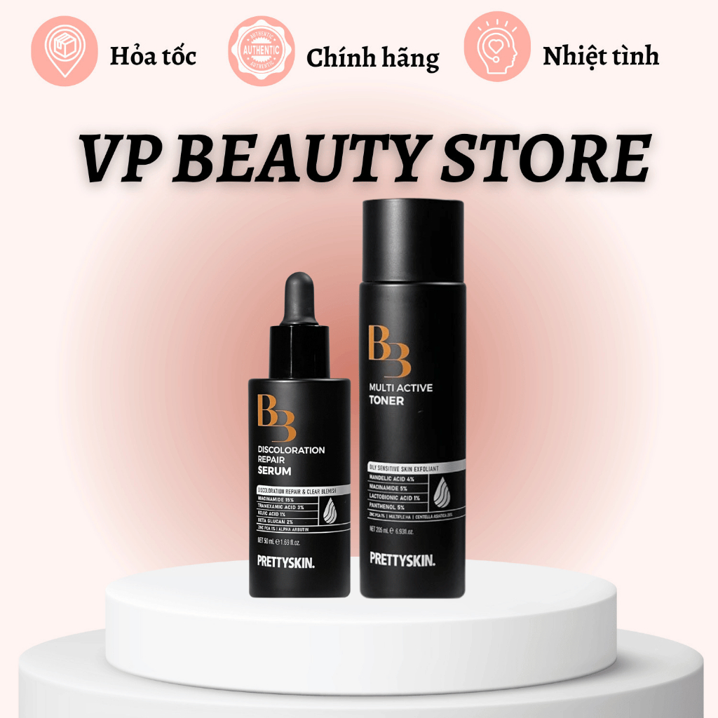Sản Phẩm Dưỡng Phục Hồi Da B3 PRETTYSKIN Hàn Quốc