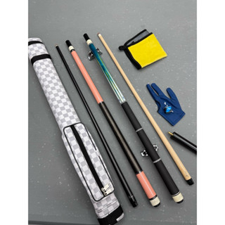  Cơ bida lỗ 13mm Cơ AB Magic mẫu mới xanh bích đẹp cơ bida ren Radial cá nhân 