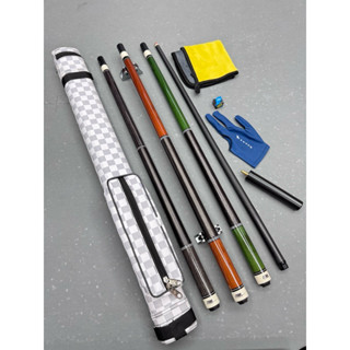  Cơ bida Lỗ CORA ngọn carbon Composite tặng kèm bịt ren và chuôi nối dài| Cơ bida,gậy bida 