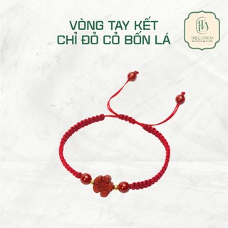  Vòng Tay Chỉ Đỏ Dây Kết Cỏ Bốn Lá – TRÚC LÂM AN – May Mắn Tình Duyên Học Hành Tấn Tới 