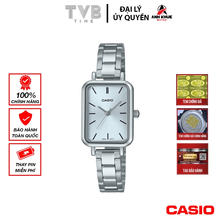 Đồng hồ nữ dây kim loại Casio chính hãng LTP-V009D-2EUDF