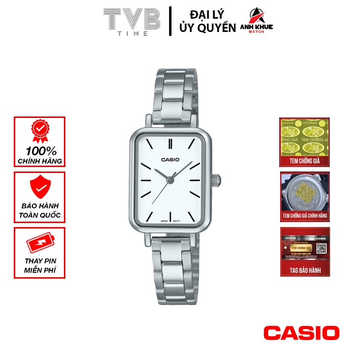 Đồng hồ nữ dây kim loại Casio chính hãng LTP-V009D-7EUDF