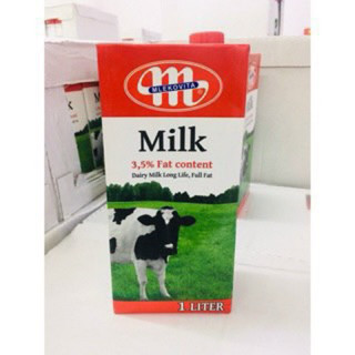 [Siêu Sale ] Combo 2 thùng sữa tươi Mlekovita Ba Lan - không đường Full cream - Fat 3,5% - Date 07.2025