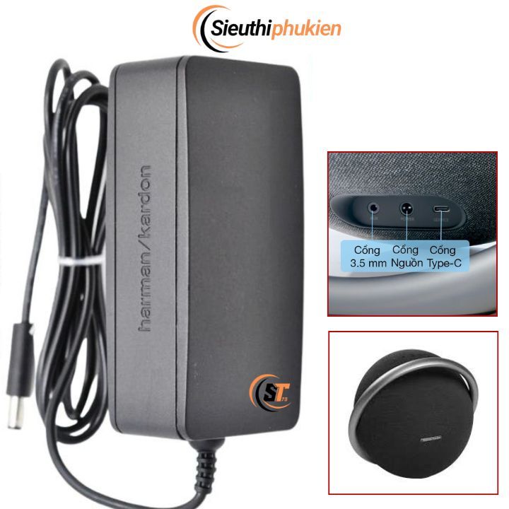 Dây sạc loa harman Kardon Onyx Studio 7 19v 2a - bản gốc zin , sạc loa không dây harman/kardon