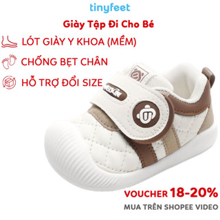  Giày Tập Đi Cho Bé Mẫu Thu Đông 2025 Chống Bẹt Chân Chống Trơn Trượt TINYFEET WJ25 Giày Cho Bé Trai Bé Gái 1 Tuổi 2 Tuổi 