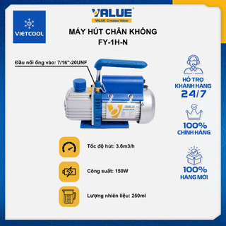 MÁY HÚT CHÂN KHÔNG VALUE FY-1H-N / 1.5CFM (Máy mini 4kg)