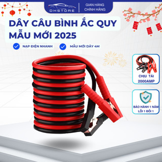 (Loại 1 Dây 4M) Dây Câu Bình Ắc Quy Ô Tô Cao Cấp - Chịu Tải 2000A, 3000A Chịu Nhiệt 70 Độ C - Tải Điện Nhanh Và An Toàn