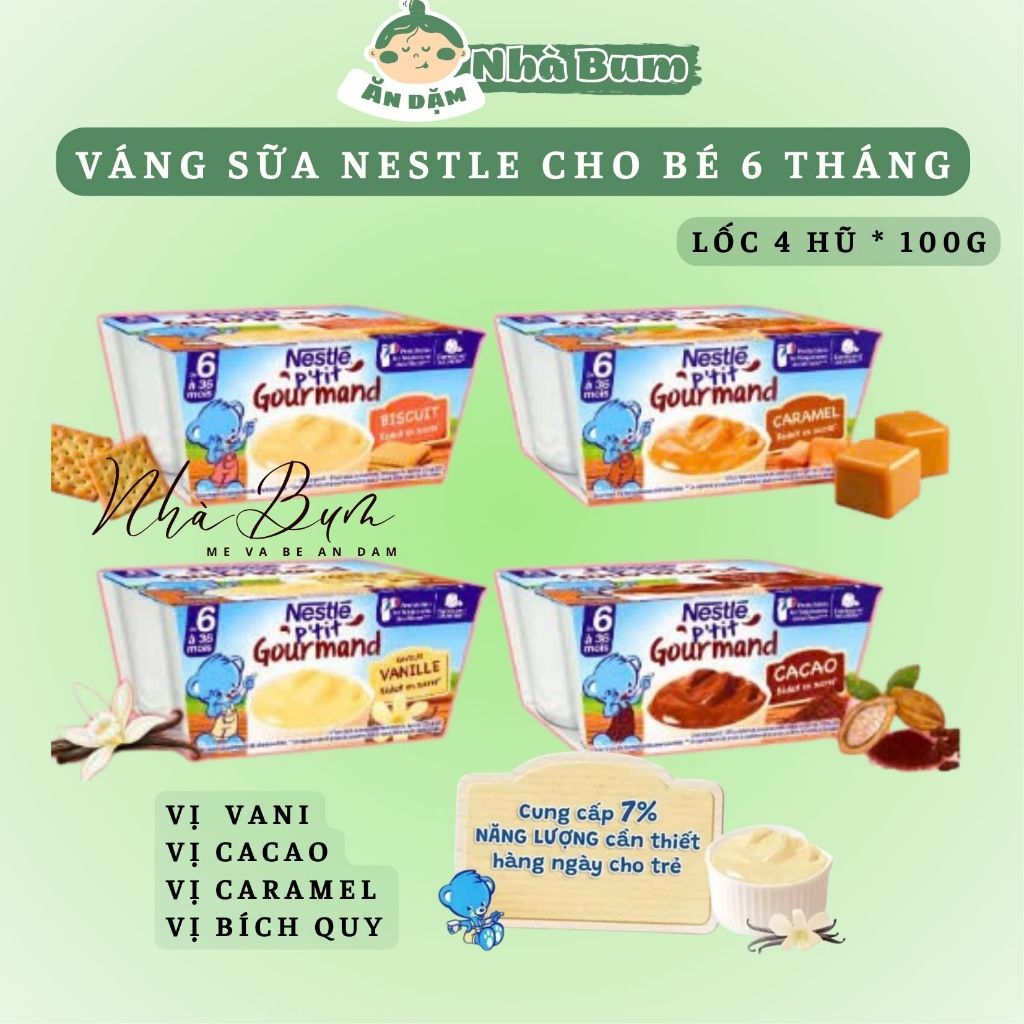 [Date 2/2026] Váng sữa Nestle Pháp - cho bé từ 6m