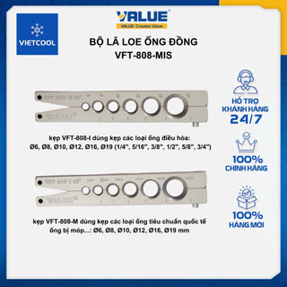 Bộ lã - loe ống đồng VALUE Model VFT-808-MIS (2 KẸP)