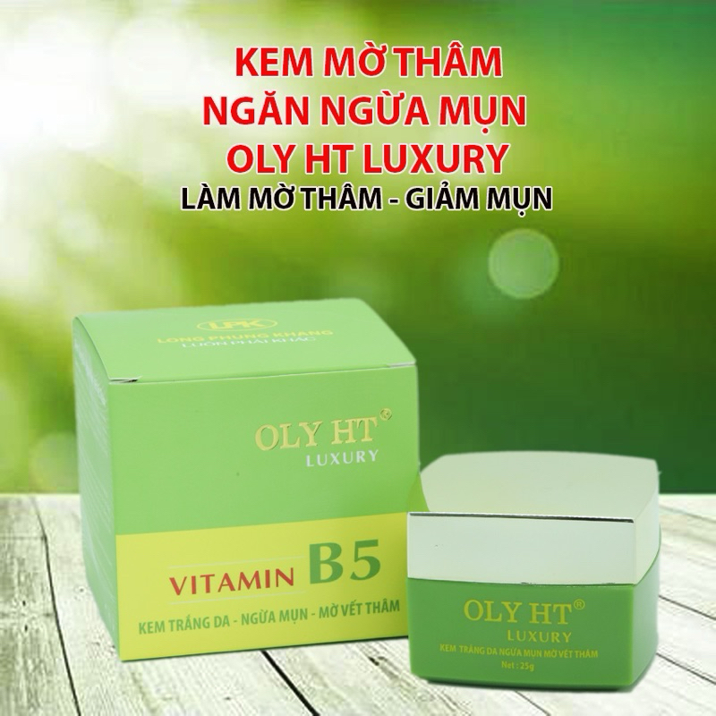 KEM MỤN MỜ VẾT THÂM - DƯỠNG TRẮNG DA OLY HT LUXURY (Hàng Chính Hãng)