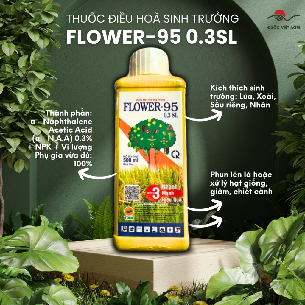 Thuốc điều hoà sinh trưởng cây trồng FLOWER F95 (chai 500ml)
