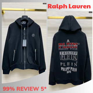 Áo Khoác Philipp Phối Chữ Plein Màu Đỏ Sau Lưng. Áo khoác hoodie zip Philipp Plein Nam Nữ Chất Nỉ Tàu Siêu Hot.