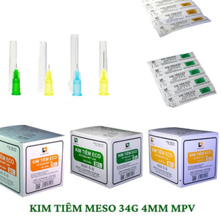  Hộp 100 đầu kim tiêm meso 30G 32G 34G 4mm 13mm MPV hàng công ty tiêm PRP tiêm BAP căng bóng da trong thẩm mỹ 