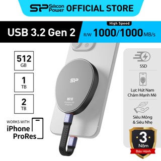 Ổ Cứng Di Động SSD Gắn Ngoài Silicon Power MX10 - Đọc/Viết 1000MB/s Type-C - Tương Thích iPhone 15/16 Pro & Pro Max