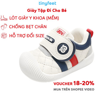 Giày Cho Bé Tập Đi Chống Bẹt Chân Chống Trơn Trượt Mẫu Thu Đông 2025 TINYFEET WJ25 Giày Cho Bé Trai Bé Gái 1 Tuổi 2 Tuổi