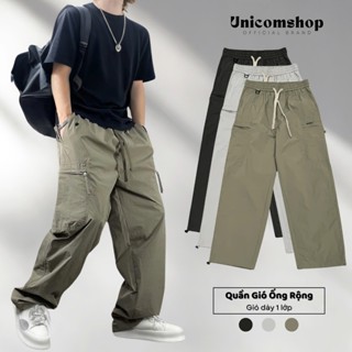 Quần Nam Unicom Shop Chất Gió Cao Cấp, Thoáng Mát, Quần Gió Nam Cạp Chun Dễ Mặc Bigsize Form Rộng Dễ Phối Đồ