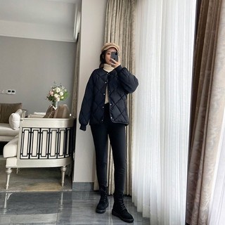 [Sẵn ] ÁO KHOÁC PHAO CHÁM THỜI TRANG NỮ PHONG CÁCH