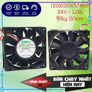 Quạt tản nhiệt phản lực Nidec 24v 1a 12cm (120x120x38mm) hàng mới