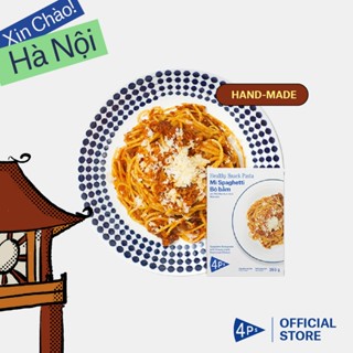 [Giao hoả tốc HCM và Hà Nội] Pizza 4P's Mì Ý đông lạnh bò bằm Bolognese - 365Gr