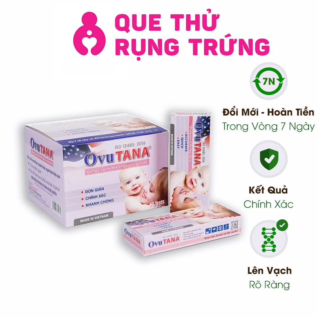 Que Thử Rụng Trứng Ovutana TANAPHAR Canh Ngày Rụng Trứng Hiệu Quả, Chính Xác