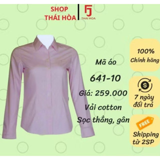 (GIAO HỎA TỐC) Áo sơ mi Thái Hoà họa tiết sọc gân chìm ít nhăn nhiều màu 641