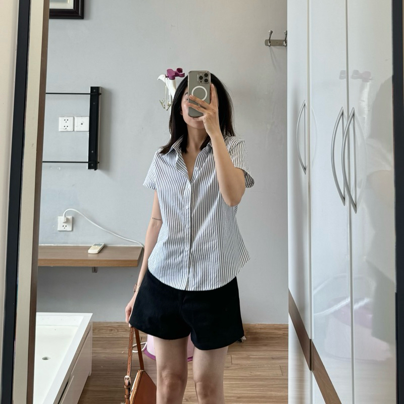 [ FINAL SALE ] QUẦN SHORT KAKI JEANS ĐEN