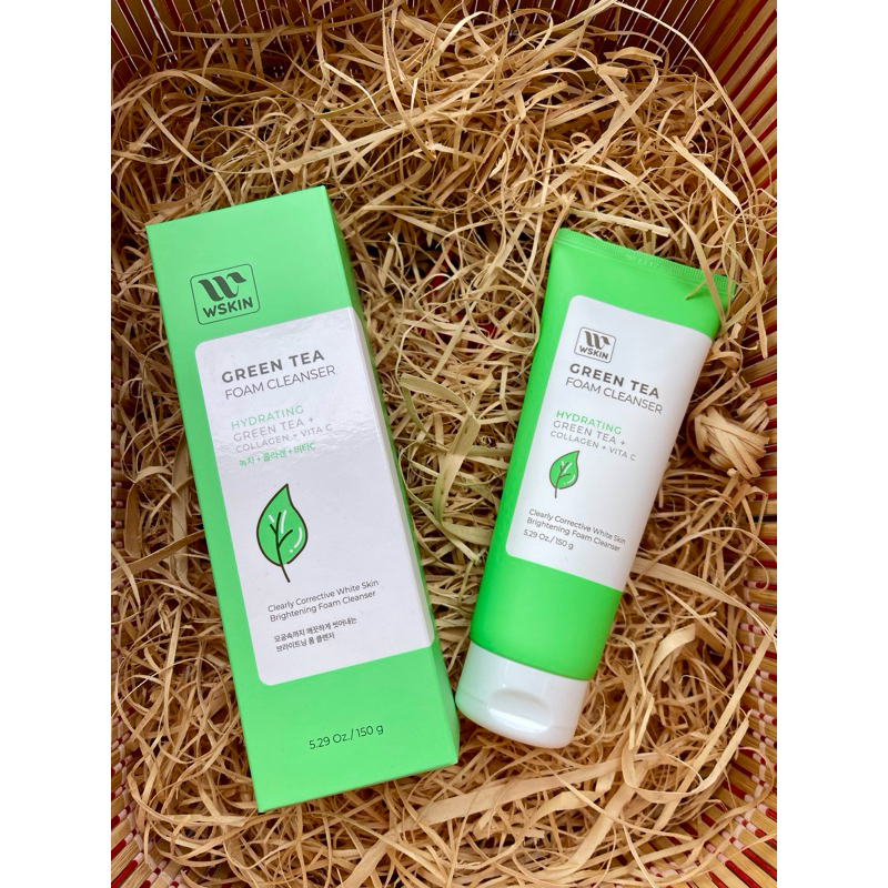 Sữa rửa mặt Wskin trà xanh