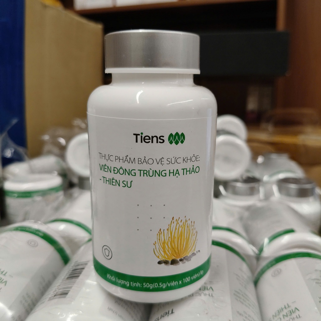 Viên uống Đông Trùng Hạ Thảo Tiens tăng cường chức năng gan, phổi , thận ( 100 viên/lọ)